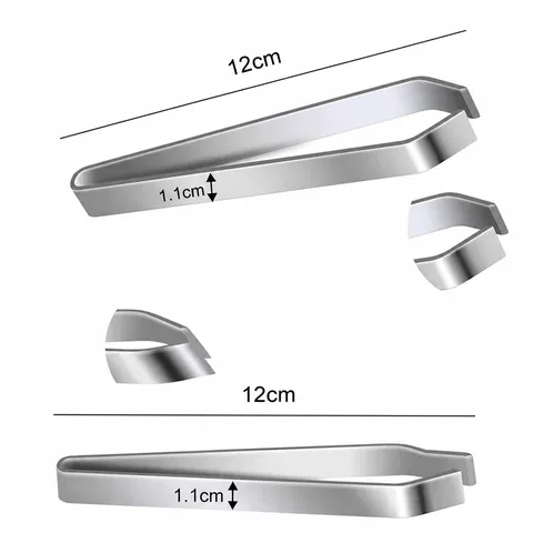 Multifunctional Stainless Steel Hair Puller Thickened Slanted And Flat Mouth Household Kitchen Tool Food Clip