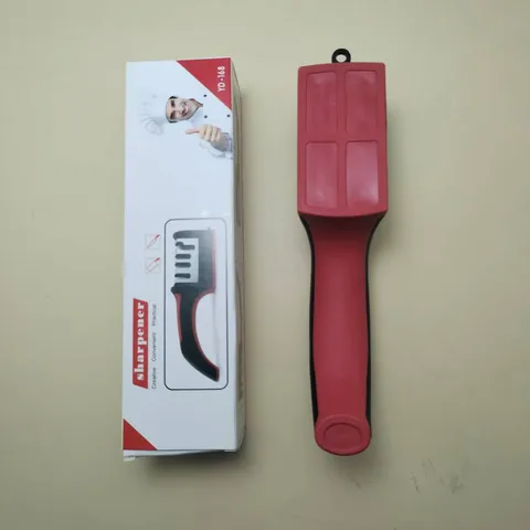 Multifunctional Kitchen Knife Sharpener Stainless Steel Tungsten Steel Sharpening Tool With Ergonomic Handle Boxed