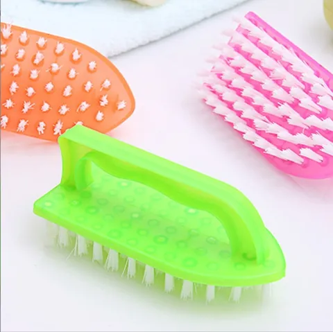 Spazzola per Pulizia in Plastica per la Casa Spazzola Multifunzionale per Bucato Strumento di Pulizia per Lavandino del Bagno