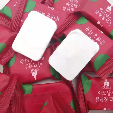 Portable Disposable Compressed Towel Candy Shape Travel Face Towel Cotton Cleansing Wipes For Outdoor Hotel Daily Cleaning