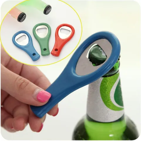 Simple Plastic Stainless Steel Bottle Opener Portable Beer Opener Wine Bottle Opener Kitchen Gadget