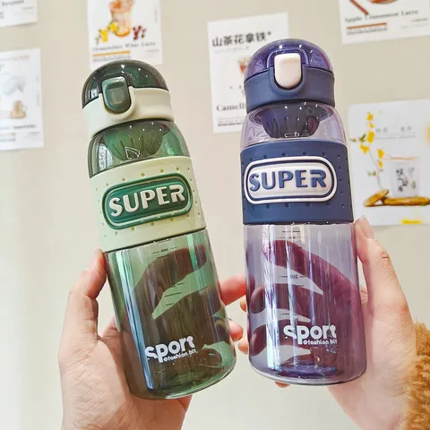 Borracce Sportiva in Plastica Minimalista Con Filtro Tè Ermetica Portatile All aperto Bevanda Diretta Tazza per Palestra Fitness Quotidiano Viaggio