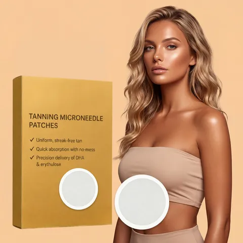 Zonloze Bruinende Microneedle Pleisters Ademend Lichtgewicht Brons Huidverzorging Pleisters Voor Strandvakantie Buitenverzorging