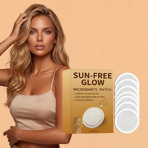 Sunless Tanning Body Care Patches Sun Free Glow Microneedle Skincare Stickers Outdoor Body Tanning Care