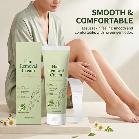 Gentle Hair Removal Cream For Body Skin Gentle Formula With Soothing Botanical Extracts And Free Spatula Easy Hair Remover
