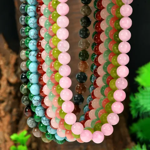Modern Oriental Natural Stone Beaded Necklace For Women Light Luxury High End Summer Clavicle Chain Jewelry Gift
