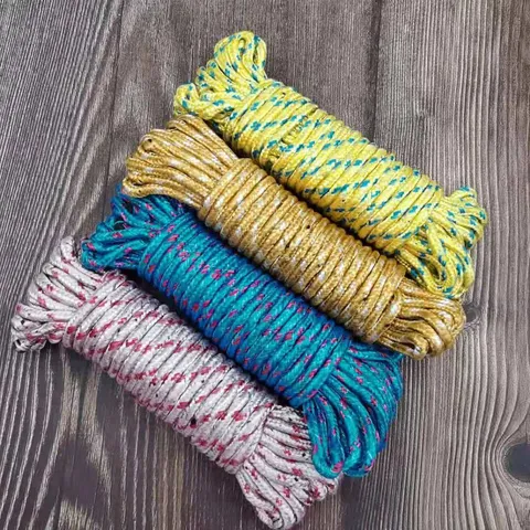 Thickened Multi-Functional Nylon Anti-Slip Windproof Clothesline Outdoor Quilt Drying Braided Hanging Rope