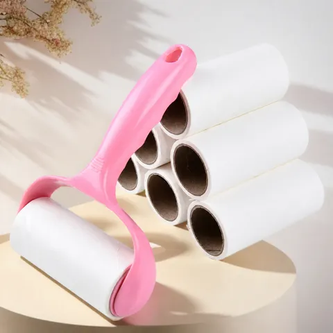 Tragbare Fusselrolle Für Kleidung Klebriger Haarentferner Roller Mit Ersatz Nachfüllpapierkern Haushalt Reinigungsgeräte