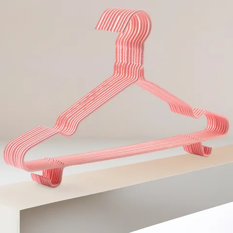 Verdikte Kunststof Kledinghangers Antislip Sterke Kledinghangers Met Groeven En Haken Ruimtebesparend Thuis