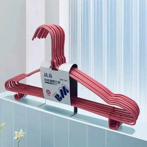 Huishouden Plastic Gecoate Kledinghangers Antislip Droogangels Met Haken