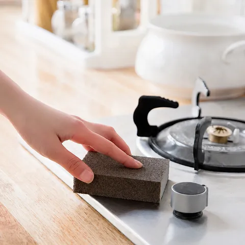 Nano Carborundum Cleaning Sponge Eraser Kitchen Heavy Duty Descaling Scouring Pad Multi Purpose Pan Pot Scrubber Tool
