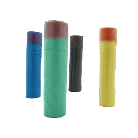 Bolsas de Basura Domésticas Resistentes con Cordón Gruesas Desechables de Plástico para Cocina y Limpieza