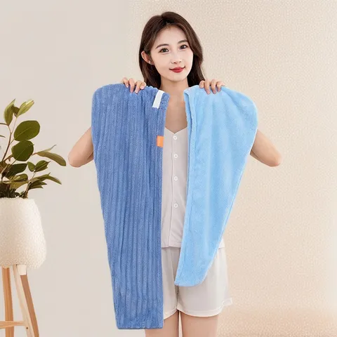 Bonnet de Séchage en Polaire Corail Épaissie Doux Absorbant Séchage Rapide Tour de Tête pour Femmes Soin Quotidien
