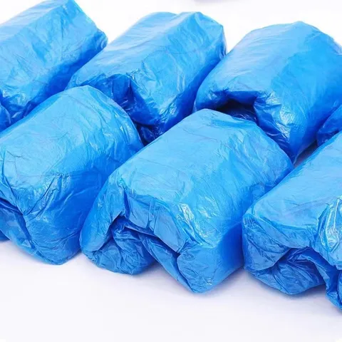 Copriscarpe Monouso Impermeabili in Plastica PE Ispessita Antipolvere per Pulizia Domestica Giorni di Pioggia