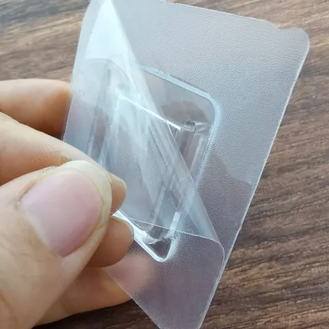 Transparent Spurlos Klebender Wandhaken Acryl Schnappverschluss Schwere Last Klebehaken Für Badezimmer Küche Aufbewahrung Organizer