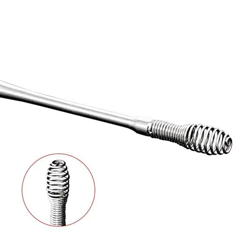 Stainless Steel Ear Pick Set Portable Ear Wax Removal Tool Kit Metal Ear Curette Spiral Spring Ear Cleaner For Home