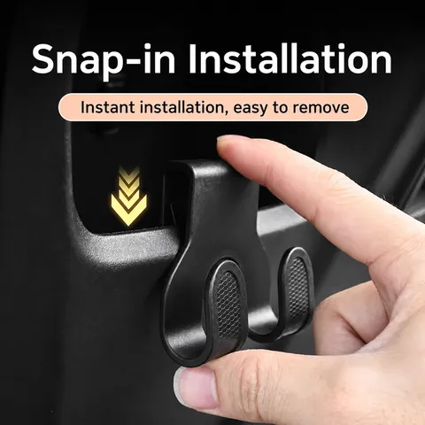 Universal Electric Vehicle Motorcycle Front Hook ABS Plastic Double Storage Hook Rack Portable Convenient Car Hang Holder
