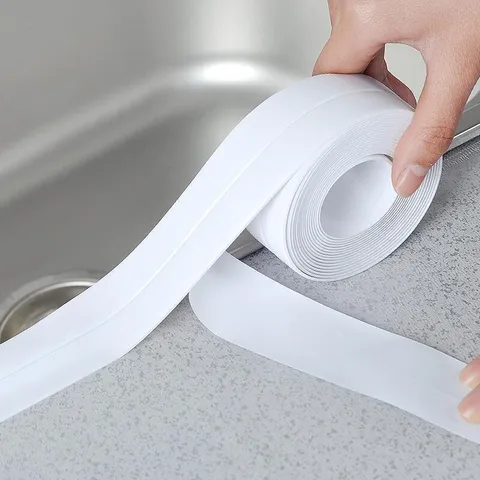 PVC Waterproof Mildew-Proof Sealing Tape Kitchen Sink Gap Strip Bathroom Toilet Edge Adhesive Sticker Home Supplies