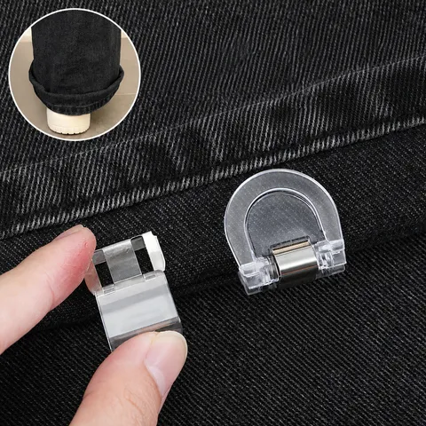 Invisible Pants Hem Clip Adjustable Hemming Buckle Trouser Leg Fixer Anti Dragging Protector Home Daily Gadget