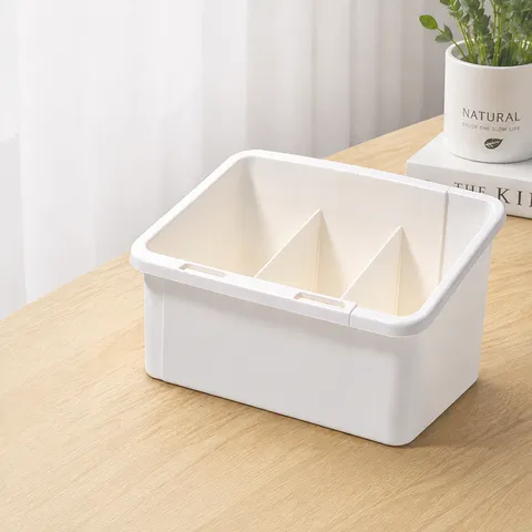 Retractable Cosmetic Storage Box Plastic Multi Functional Desktop Compartmentalized Organizer Makeup Holder For Bathroom