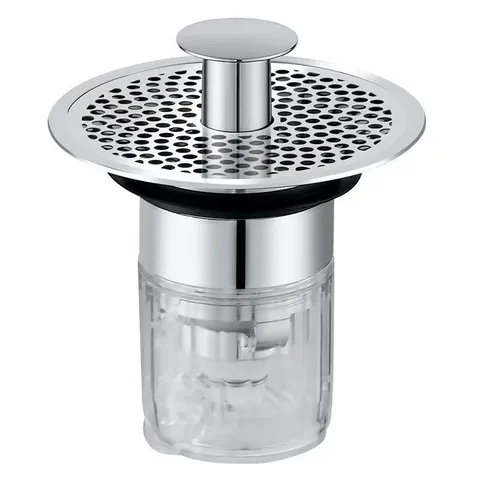 Stainless Steel Sink Stopper Bounce Core Drain Filter Universal Washbasin Push-Type Strainer Kitchen Bathroom Tool