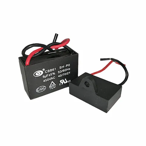 CBB61 Fan Start Capacitor 450V AC Motor Running Capacitor Polypropylene Film Capacitor For Ceiling Fan Exhaust Fan