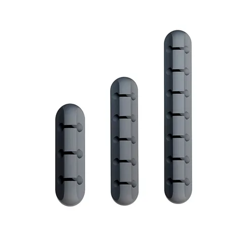 Enrouleur de Câble en Silicone Auto-Adhésif de Bureau Support Organisateur de Cordon pour Écouteur Câble de Données
