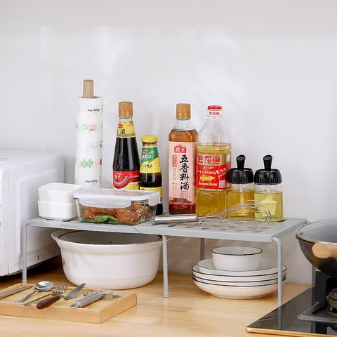 Telescopic Kitchen Sink Storage Rack Under Sink Organizer Adjustable Multi-Layer Storage Shelf Bathroom Countertop Storage Holder