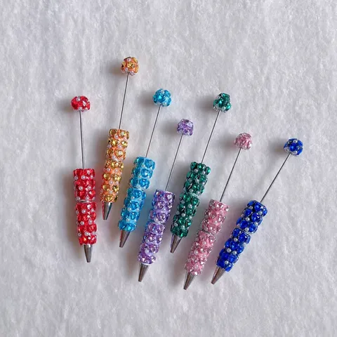 Kreativer Strass Herz Perle Kugelschreiber Süßer Schüler Schreibstift Dekorativer Polymer Ton Perlen Büro Schreibwaren