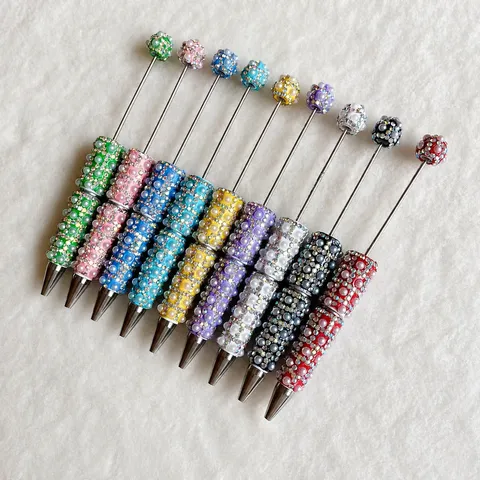 DIY Perlenstift Strass Künstliche Perle Kugelschreiber Kreativ Handgemacht Büro Schule Schreiben