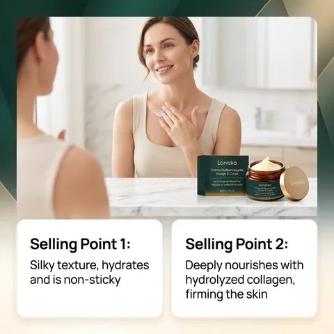 Marine Collagen Firming Face And Body Cream Moisturizing Smoothing Skincare Cream For Daily Skin Care