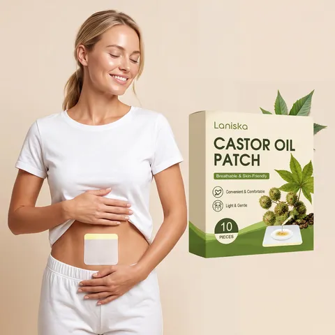 Patch Corps à l'Huile de Ricin Extrait Végétal Naturel Soin de la Peau Nourrissant Respirant Confortable Tissu Non Tissé