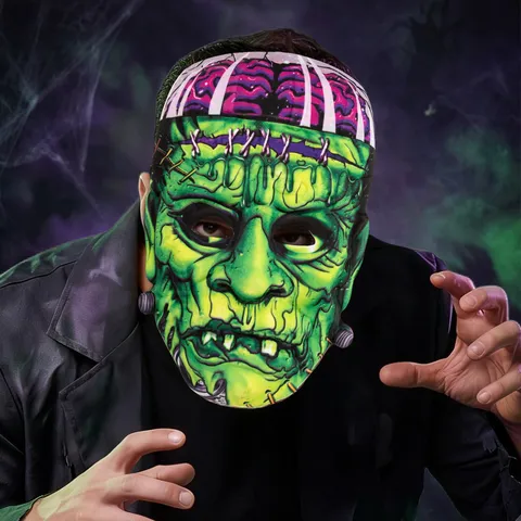 Halloween EVA Maske Horror Clown Kürbis Skelett Wissenschaftler Gruselige Maske Cosplay Party Aufführung Requisiten Für Herren Damen
