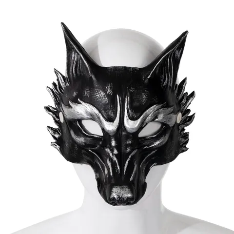 Halloween 3D Dier Wolf Masker Vintage Metallic PU Schuim Maskerade Wolf Masker Voor Mardi Gras Carnaval Feest Cosplay Rekwisieten