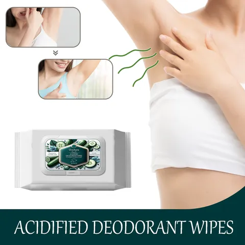 Tragbare Körperreinigung Deodorant Feuchttücher Erfrischende Achselpflege Tücher