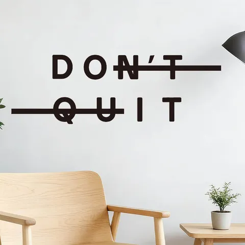 Inspirerende Engelse Letters Citaat Wandsticker PVC Zelfklevend Motto Decor Sticker Voor Slaapkamer Woonkamer Gym Muur