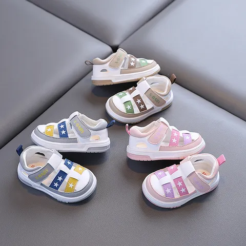 Scarpe Primi Passi per Bambini Traspirante Antiscivolo Suola Morbida Scarpe Bambino Estate Casual
