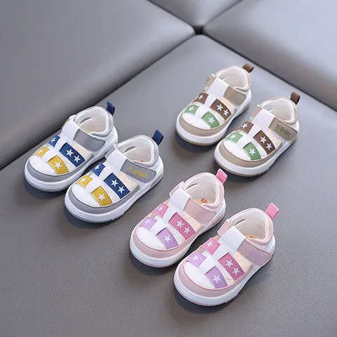 Scarpe Primi Passi per Bambini Traspirante Antiscivolo Suola Morbida Scarpe Bambino Estate Casual