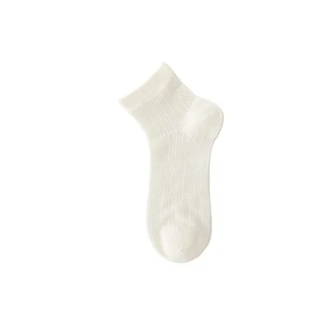 Calcetines Cortos de Verano de Seda de Morera Fina para Mujer Antibacterianos Refrescos Color Sólido Estilo Ballet Uso Diario