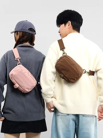 Lässige Nylon Schnelltrocknende Umhängetasche Einfarbig Wasserdichte Schultertasche Für Tägliches Pendeln Wandern Outdoor Reisen