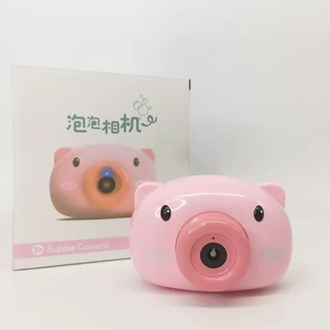 Niedliche Cartoon Schwein Seifenblasenmaschine Kamera Spielzeug Für Kinder Elektrische Automatische Seifenblasen Blower Mit Sound Licht Outdoor Spaß Interaktive Geschenk