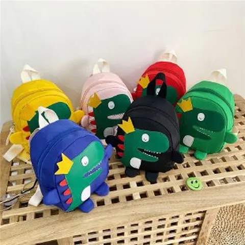 Süßer Cartoon Dinosaurier Kinder Rucksack Polyester Kleinkind Schultasche Atmungsaktiv Kindergarten Tasche Für Jungen Mädchen