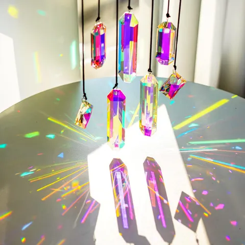 Crystal Suncatcher Prisms Hanging Ornaments Rainbow Maker For Home Garden Window Christmas Decoration K9 Crystal Sun Catchers