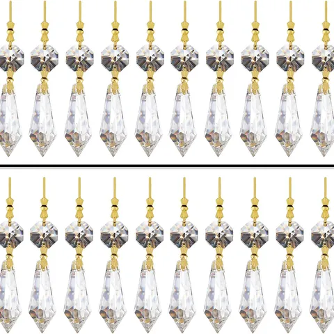 Prismi a Goccia in Cristallo per Lampadario Pendenti Parti di Illuminazione Ornamenti Appesi Decorativi per Lampada a Soffitto