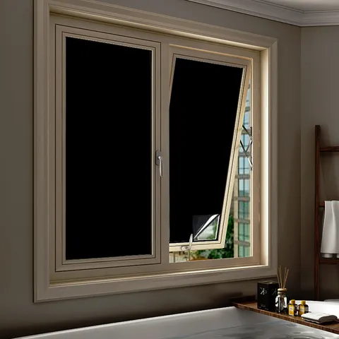 Blackout Window Privacy Film Static Cling Non-Adhesive PVC Glass Sticker Sun Blocking Heat Control Removable Black Decal