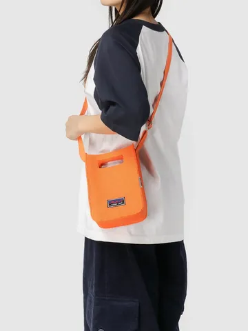 Felt Workwear Crossbody Bag Japanese Korean Style Letter Patch Shoulder Bag With Adjustable Strap Industrial Fashion Unisex Bag