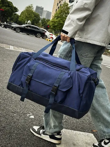 Borsa da Viaggio Sportiva per Pendolari a Colori di Grande Capacità Moda Nylon Impermeabile Fitness Borsone a Tracolla Per Uomo Donna