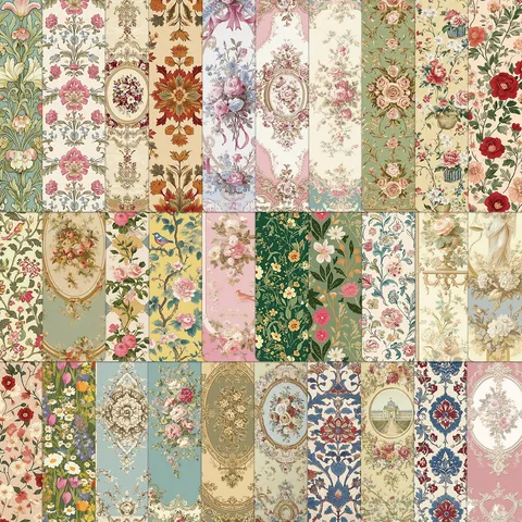 Vintage Geheime Tuin Bloemen Papier Bladwijzers Voor Lezen Decoratieve Afgeronde Hoeken Boekmarkers Voor Student Leraar Cadeau