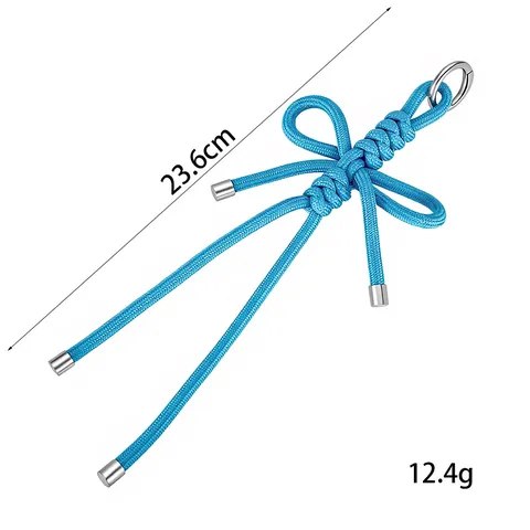 Handgeweven Nylon Telefoonkoord Niche Creatieve Strik Knoop Tashanger Minimalistische Sleutelhanger Korte Stijl Telefoonhoesje Riem Ornament