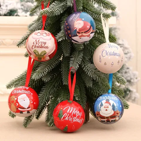 Kerst Ijzeren Bal Snoeppot Kerstman Rendier Kerstboom Hanger Feestelijke Huisdecoratie